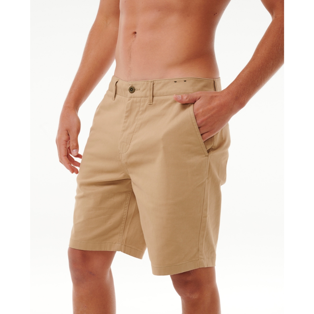 RIPCURL กางเกงขาสั้น ลำลองผู้ชายสีกากี 028MWS CLASSIC SURF CHINO WALKSHORT 2025-S1