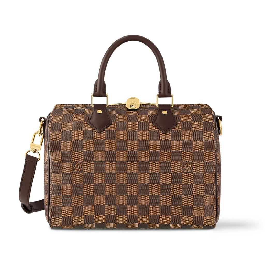 แท้💯 Lv Speedy 25 Louis Vuitton Speedy25 Damier Ebene