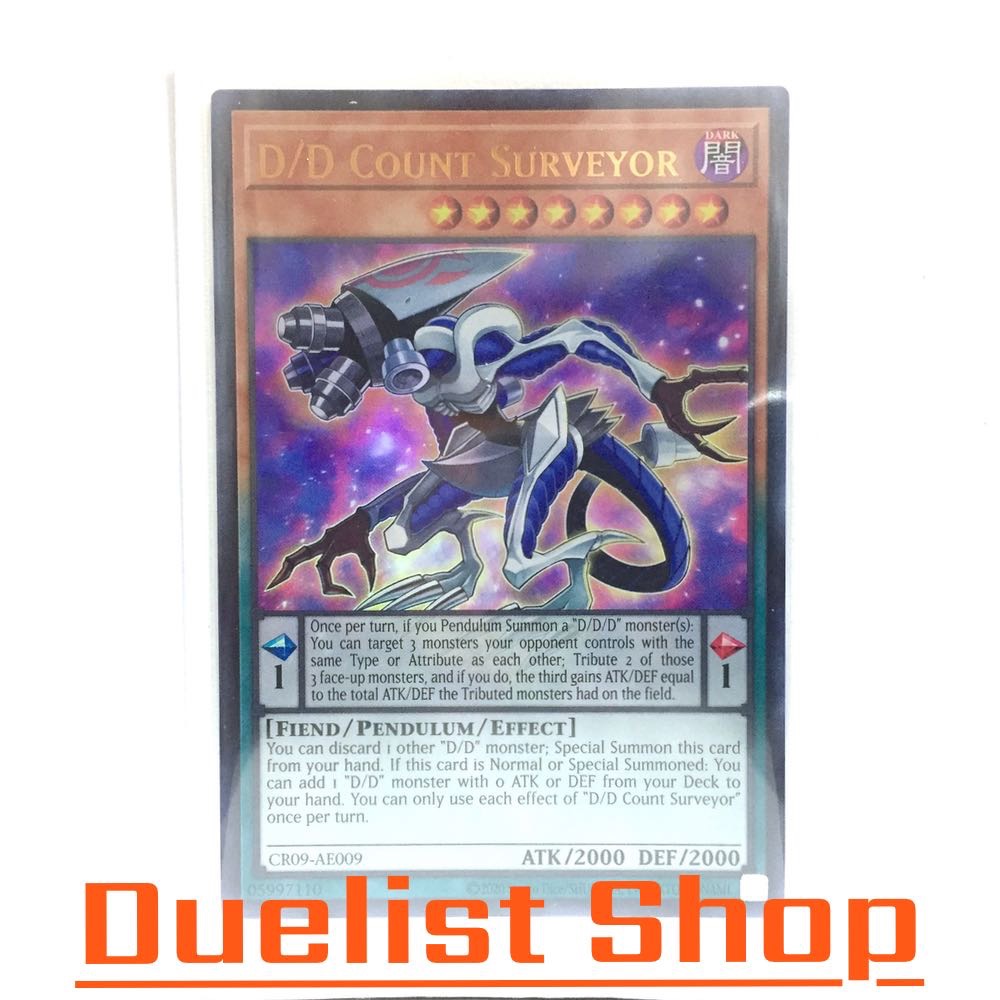 D/D Count Surveyor (UR) Monster Dark Level8 Scale1 [Fiend/Pendulum/Effect] ชุด XXXX การ์ดยูกิโอ (Yu-
