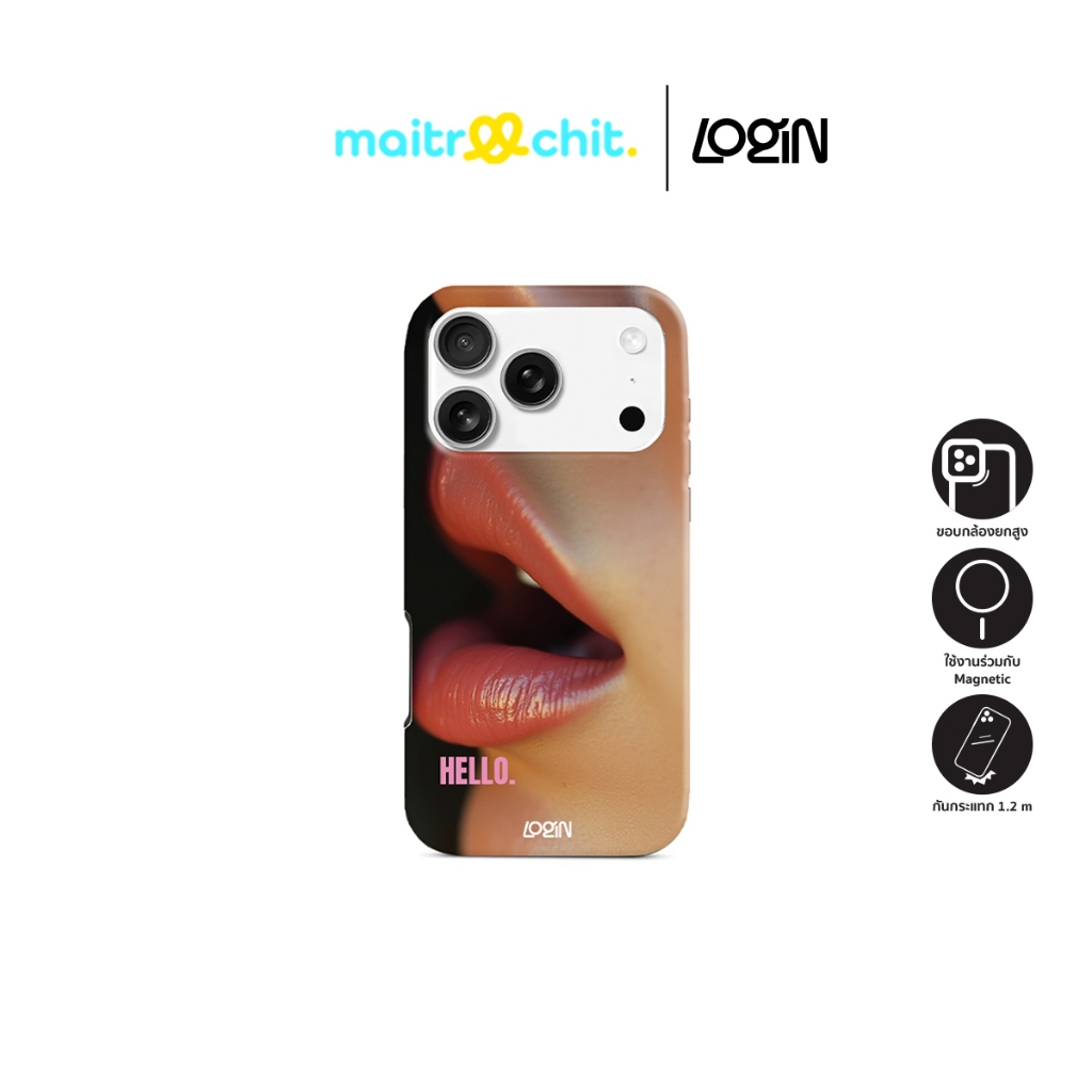 (Defect) Login รุ่น Hi Lips เคสสำหรับ iPhone 17 Pro / 17 Pro Max