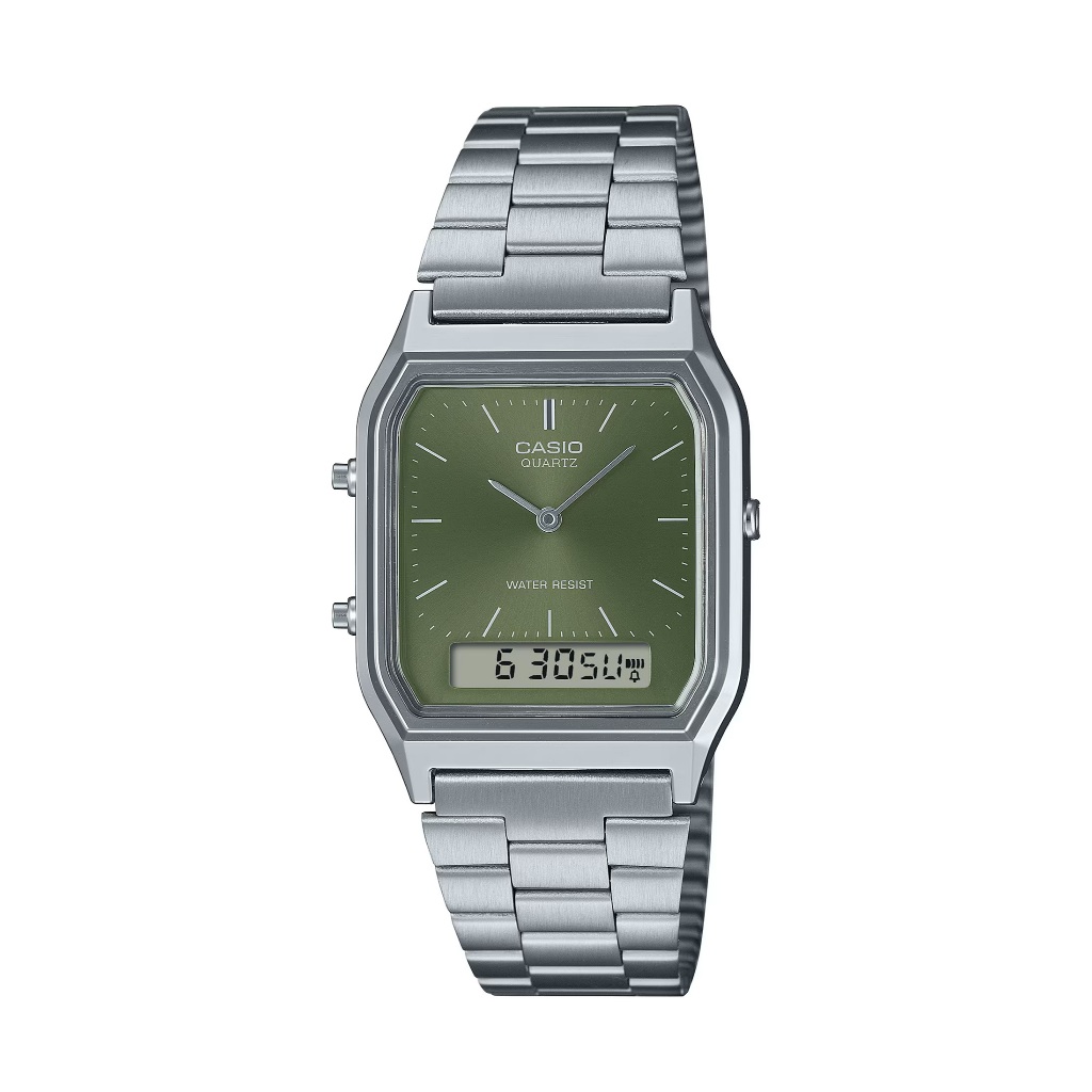 Casio นาฬิกาข้อมือ unisex AQ-230A-3AMQYDF Classical Watch Quartz