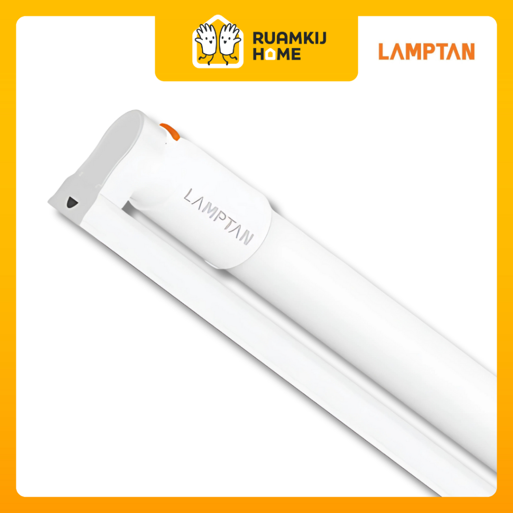 LAMPTAN แลมป์ตั้น  ชุดรางหลอดไฟ LED T8 20W ยาว 120 cm LAMPTAN SET NEW GLOSS LYN-SLIDE