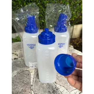 ขวดบีบซอสทีพอท1200ml (เซท 3 ใบ) มีฝาครอบจุก และสเกลบอกปริมาตร