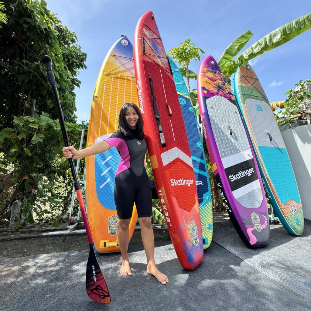 SUP Board Inflatable Paddle Board Model Skatinger แพดเดิลบอร์ด บอร์ดยืนพาย Sup บอร์ด แบบเป่าลม พับได