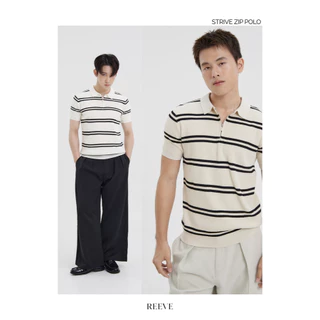 REEVE STRIVE ZIP POLO - เสื้อโปโลลาย ซิป