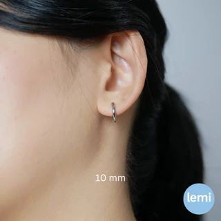 Lemi ต่างหูเพื่อผิวแพ้ง่าย Hoop Surgical Steel