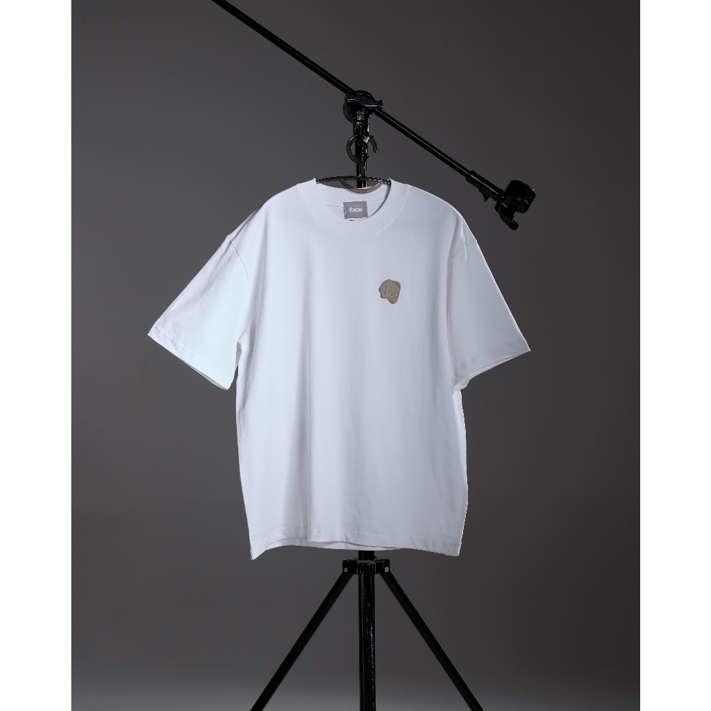 Bias Shirt Original Stamp เสื้อยืด Oversize Feather Comfort  ผ้าหนา เสื้อยืดโอเวอร์ไซส์ -สีขาว