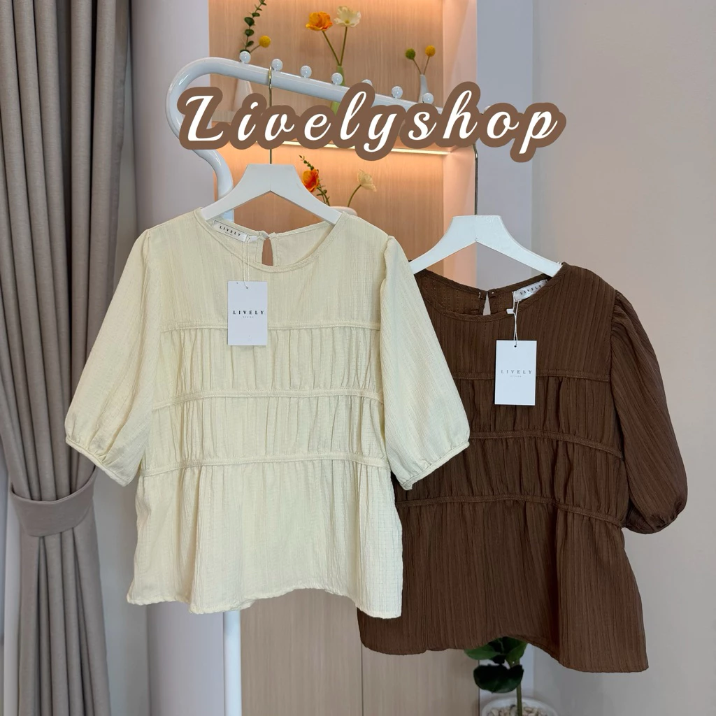 เสื้อแขนตุ๊กตาแต่งเลเยอร์ดานหน้า มี 2 ไซส์ ทรงหลวม YY7 thumbnail 3