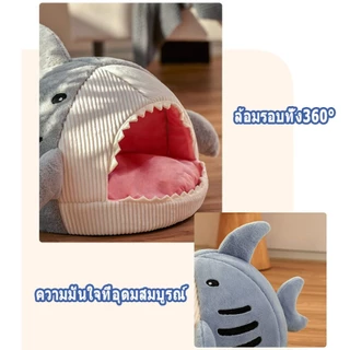 🦈 ที่นอนแมว บ้านหมา ที่นอนสุนัข คอนโดแมว บ้านแมว นุ่มสบาย ด้านล่างมีกันลื่น ไม่มีหมอน ที่นอนหมา บ้านสุนัขขนาดเล็ก แมว