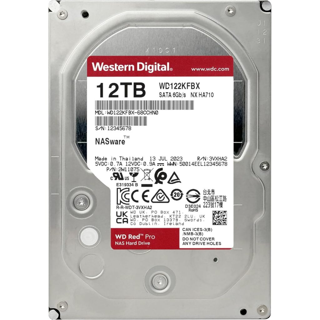 12TB WD Red Pro NAS - รุ่น (WD122KFBX)
