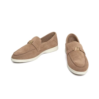 O&B รองเท้าหนังกลับ รุ่น ROMEO LOAFERS IN MOCHA MOUSSE-11218SU11694F_F5BRXX