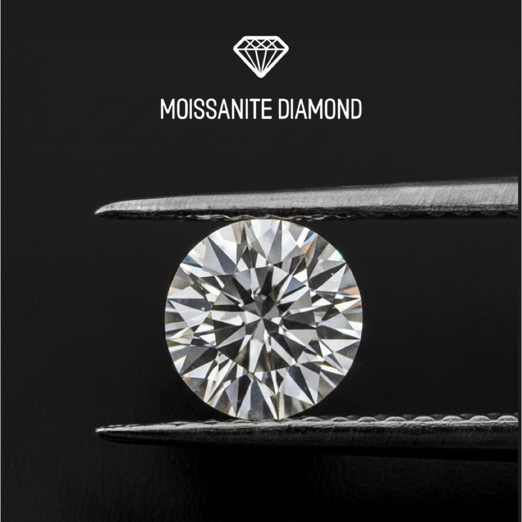 Moissanite Diamond D-Color VVS1 Round Shape Pack88Baht - เพชรโมซาไนท์ เพชรโมอีส รูปกลม แพ็ค88บาท  [Size 1.00mm - 4.50mm]