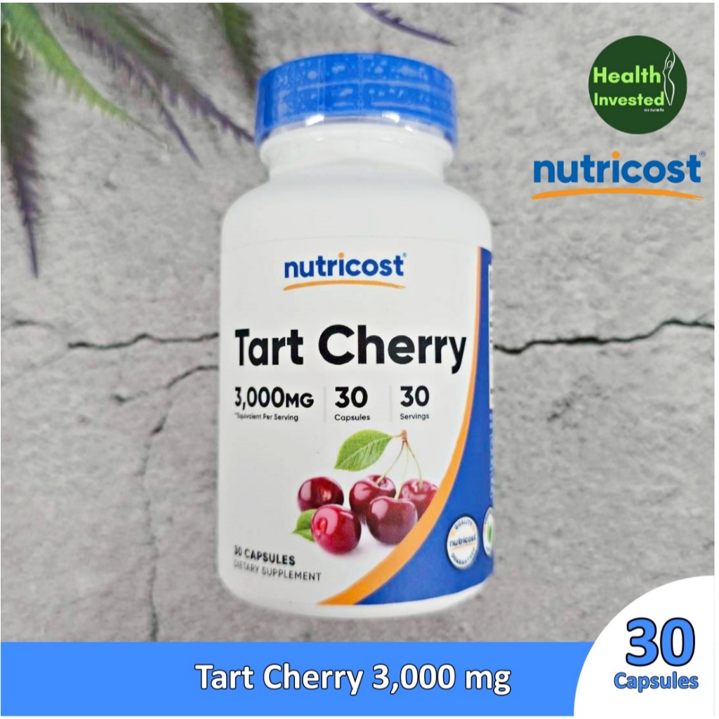 <Nutricost> Tart Cherry 3,000 mg 30 Capsules สารสกัดทาร์ตเชอร์รี่