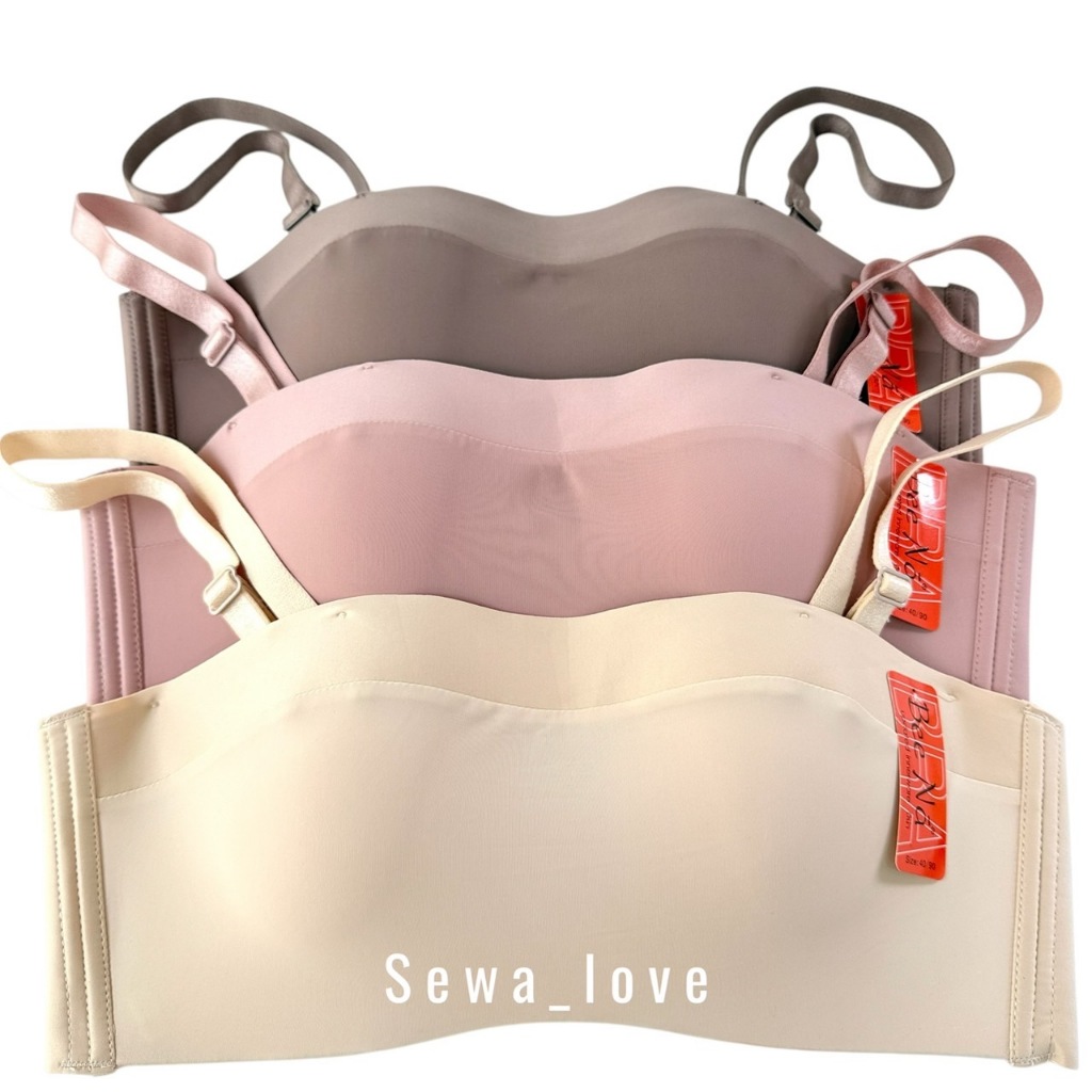 เสื้อในบังทรง Beena 1869 เกาะอก ไซร้ใหญ่ ไร้โครง ไร้ขอบ เรียบเนียน คุณภาพเกรดพรีเมี่ยม - รูปที่ 3