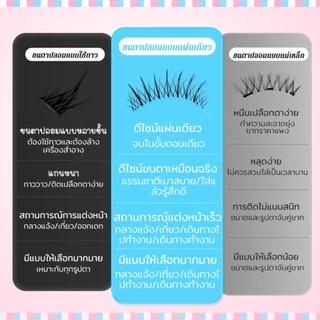 Dreehalo ขนตาปลอมแบบช่อลุคธรรมชาติ ตาโตแบบใสๆ เหมือนไม่ได้ใส่F276