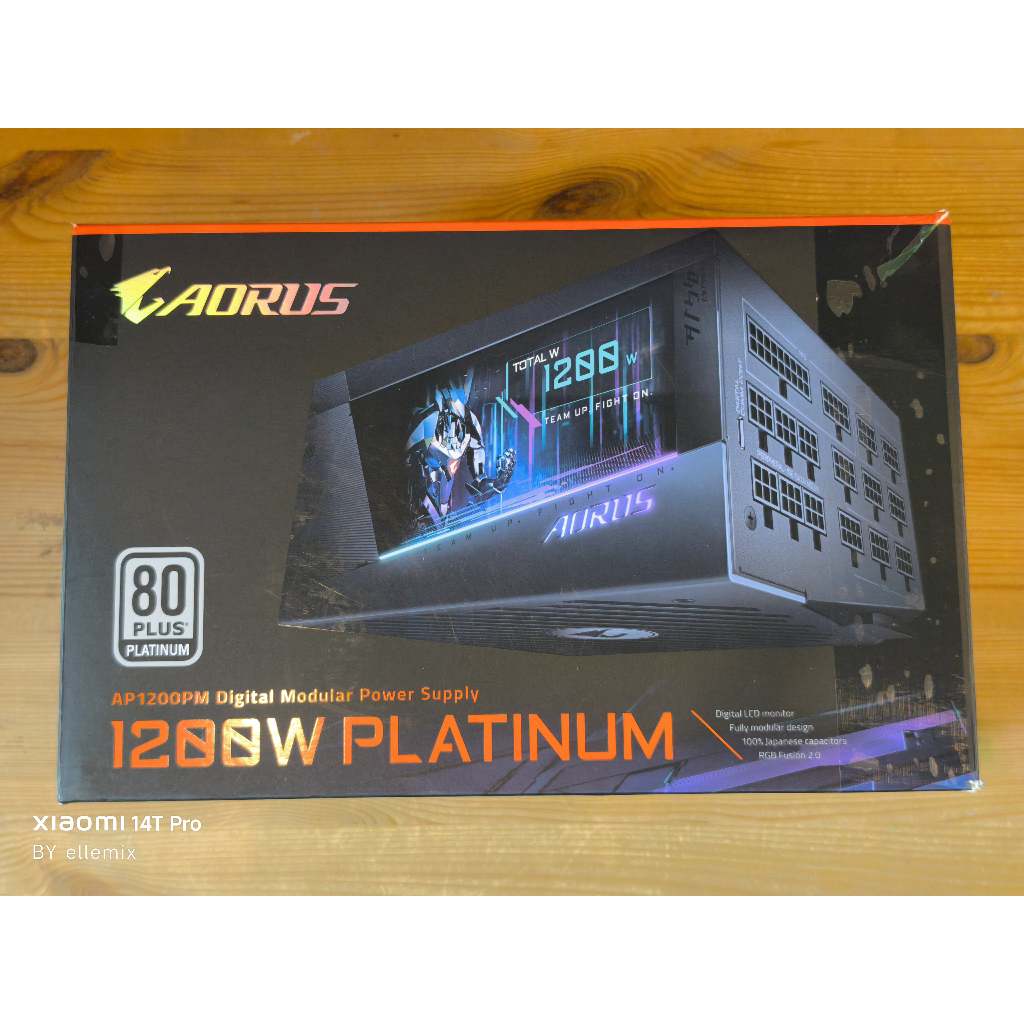 GIGABYTE AORUS P1200W 80+ PLATINUM MODULAR (GP-AP1200PM)(BLACK)(ATX) เพาเวอร์มือสอง ประกันศูนย์ ไทยส
