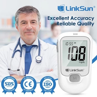 LinkSun(ลิงค์ซัน) ชุดตรวจน้ำตาลในเลือด G425-1 รุ่น แผ่นตรวจน้ำตาลในเลือด 50/150 ชิ้น + เข็มเจาะเลือด 50/150 ชิ้น