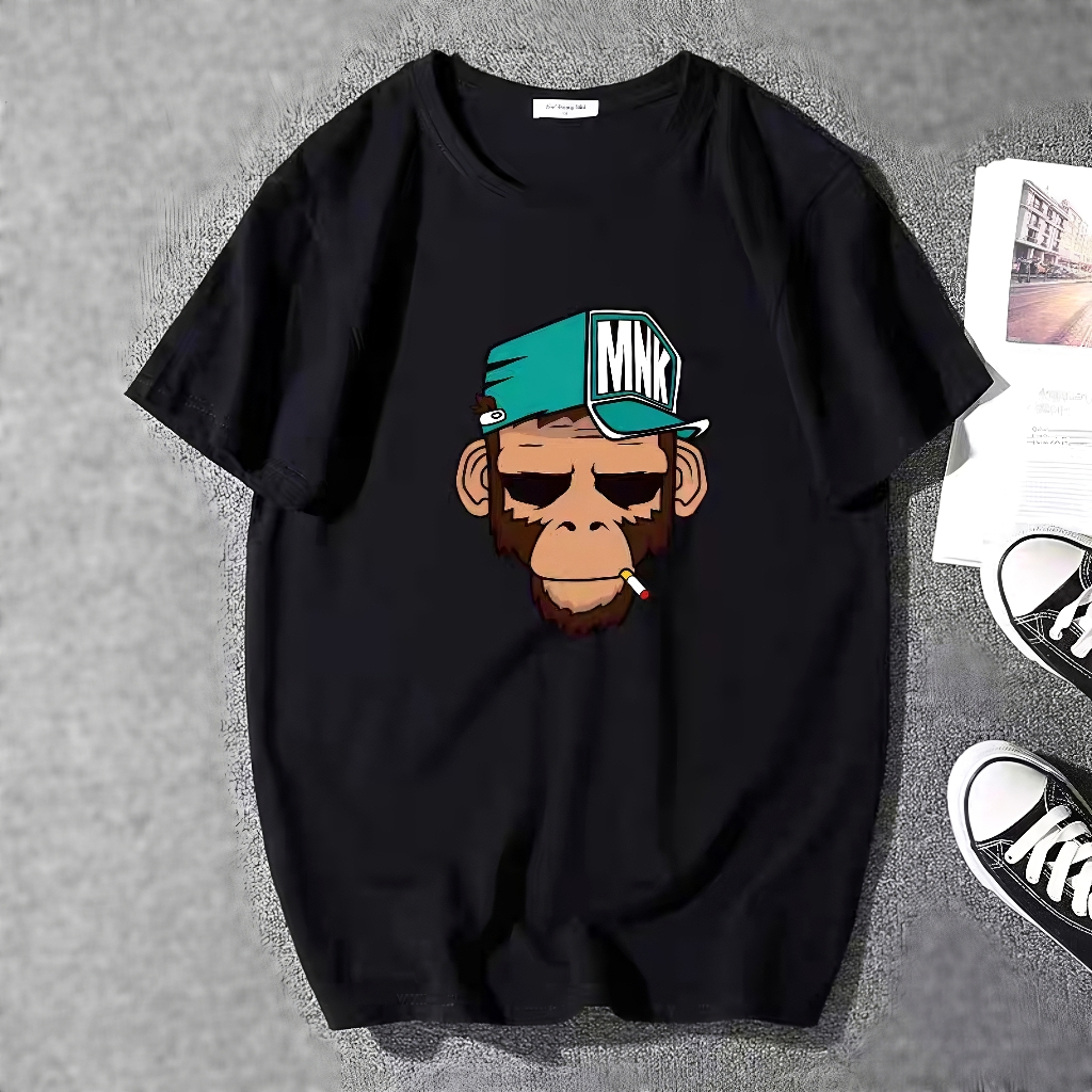 เสื้อยืดคอกลม ผ้านุ่ม180กรัมใส่สบาย ลายหมี T-shirt เสื้อยืดสีพื้น เสื้อยืดแฟชั่น ไม่หด ไม่ย้วย ใส่สบาย