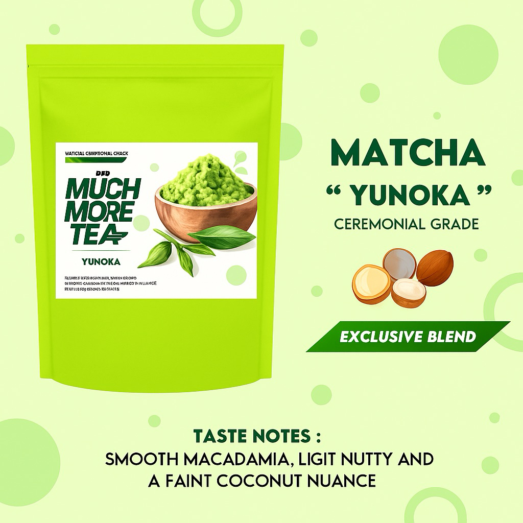 (พร้อมส่ง) Much More Tea YUNOKA 20g. TASTENOTES : SMOOTH MACADAMIA,LIGHT NUTTY AND A FAINT COCONUT l
