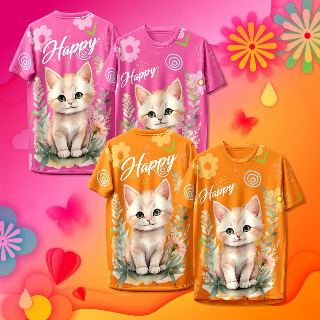 เสื้อกีฬา ลาย แฮปปี้เหมียว