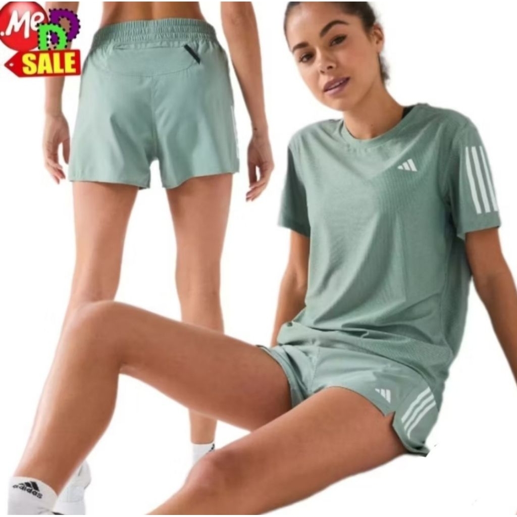 Adidas - ใหม่ กางเกงกีฬาขาสั้น แต่งแถบผ้า-3 Stripes ทรงเรกูลาร์ Adidas 3-Stripes Shorts GT0188 IZ440