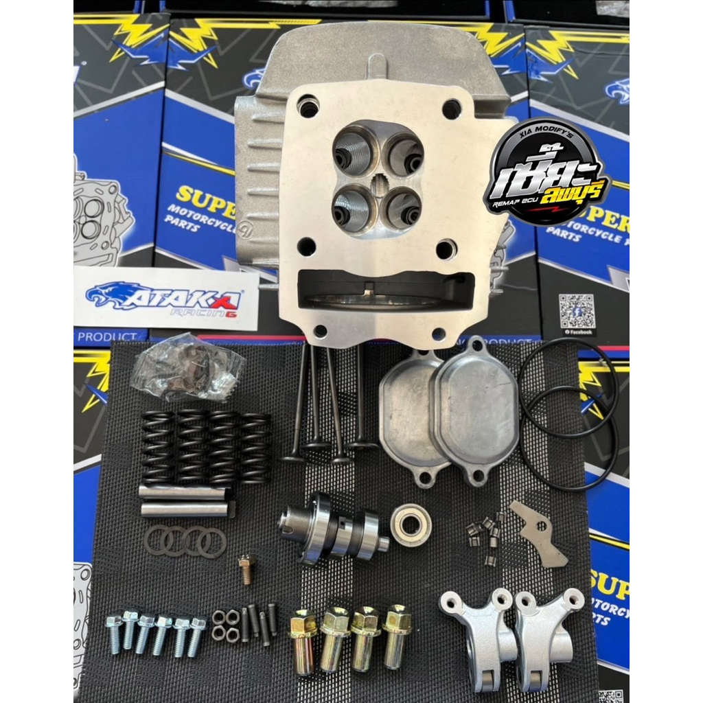 ฝา ATAKA ฝาสูบ4วาล์ว W125