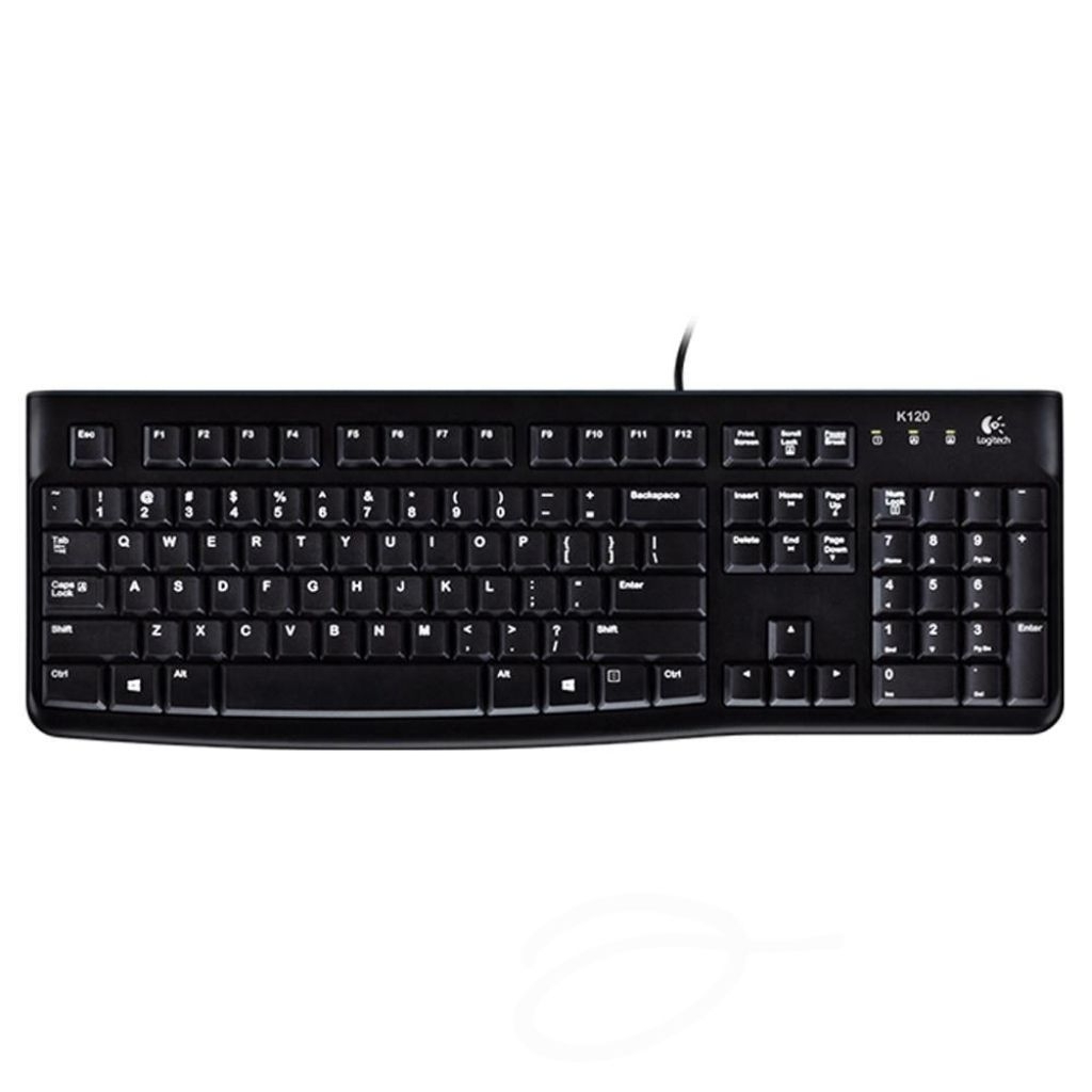 คีย์บอร์ด Logitech Wired Keyboard USB K120 (TH/EN) กล่องบุบ มือหนึ่ง ลดจากราคาศูนย์ 250 บาท