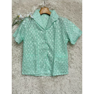 เสื้อลูกไม้ผู้ใหญ่สูงอายุ S M L XL ไซส์ จัมโบ้ LL LLL