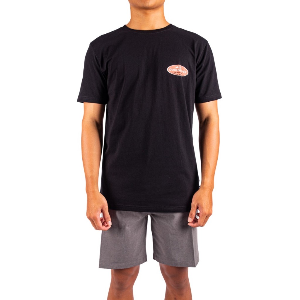 QUIKSILVER เสื้อยืดผู้ชาย Mens Off Course Short Sleeve T-Shirt-Black 252 UQYZT05660-KVJ0