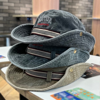 หมวกบักเก็ต สไตล์ญี่ปุ่น ตะวันตก คาวบอย สําหรับตกปลา เดินป่า…