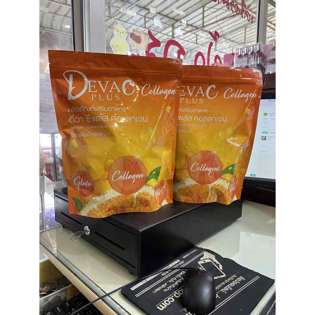 (1ฟรี1) DEVA C PLUS คอลลาเจน ผลิตภัณฑ์เสริมอาหาร ดีว่า ซีพลัส บรรจุ 30 ซอง