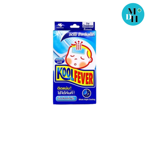 Koolfever คูลฟีเวอร์ แผ่นเจลลดไข้ สำหรับเด็กโต 1 กล่อง Kool fever (3X03017)