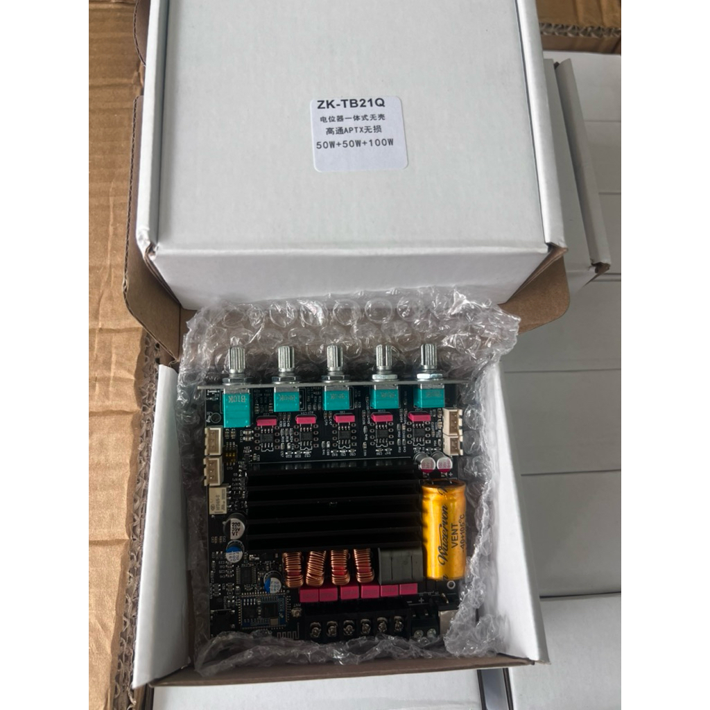 ZK-TB21Q แท้ พร้อมส่ง❤️‍🔥 HiFi 2.1CH TPA3116D2 50W+50W+100W แอมป์จิ๋ว tb21q รองรับ APTX Lossless พร้