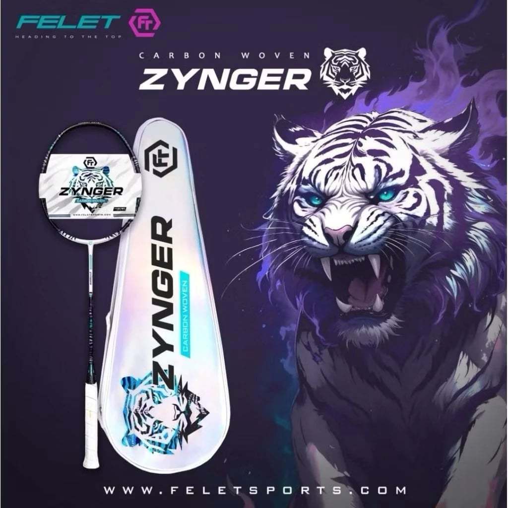 FELET CARBON WOVEN ZYNGER (4U/G1) ไม้แบดมินตัน (สินค้าลิขสิทธิ์แท้ 100%)
