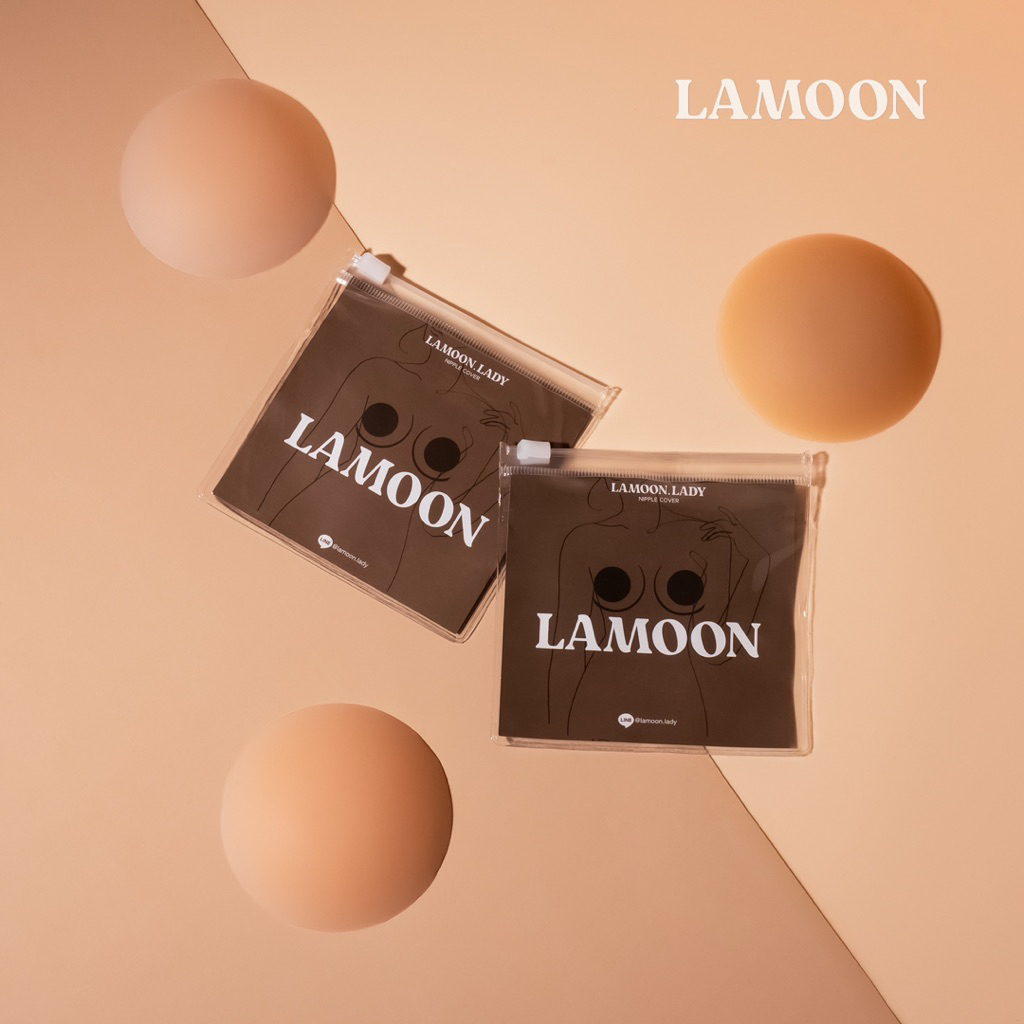 LAMOONLADY ซิลิโคนปิดจุกแบบมีกาว ที่ปิดจุก ที่แปะจุก ปกปิดสีจุกได้อย่างมิดชิด มั่นใจไม่โป๊ะ