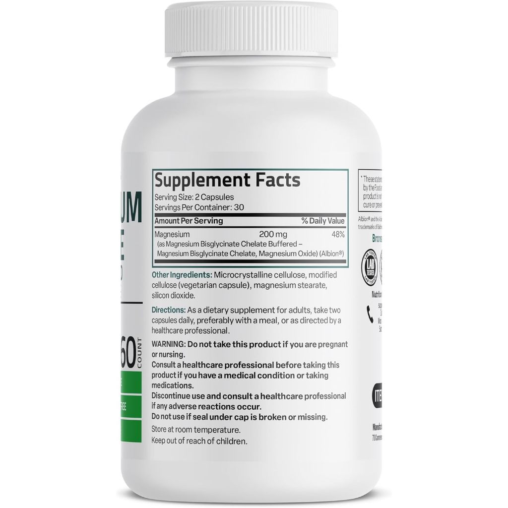 Bronson Magnesium Glycinate(as Magnesium Bisglycinate รูปที่ 2