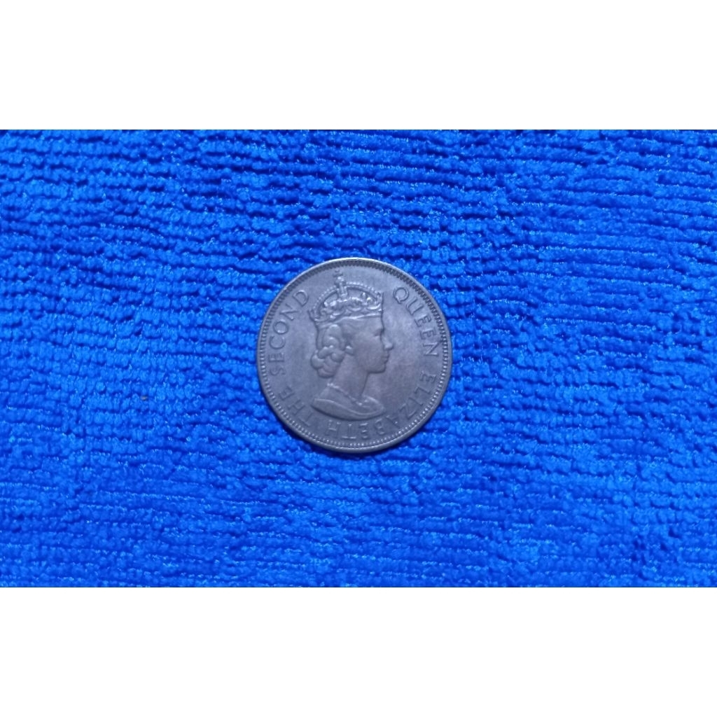 ( BK -599 )  เหรียญ 1955 Queen Elizabeth I I