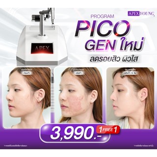 [E-Voucher] APEX โปรแกรม Pico Toning ลดรอยสิว 1 แถม 1 ผิว หน…