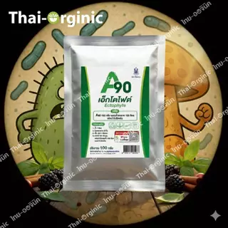 A90 เอกโตไฟต์ ectophyte จุลินทรีย์จัดการโรคพืช เชื้อรา แบคทีเรีย (สูตร อจ.วิโรจน์) ตราดินดาว ปฐมอโศก