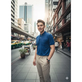 Polo จูติ มีกระเป๋า แขนปล่อย ยี่ห้อ Gerix(เกอริกซ์) งานเย็บประณีต เนื้อหนานิ่ม ใส่สบาย