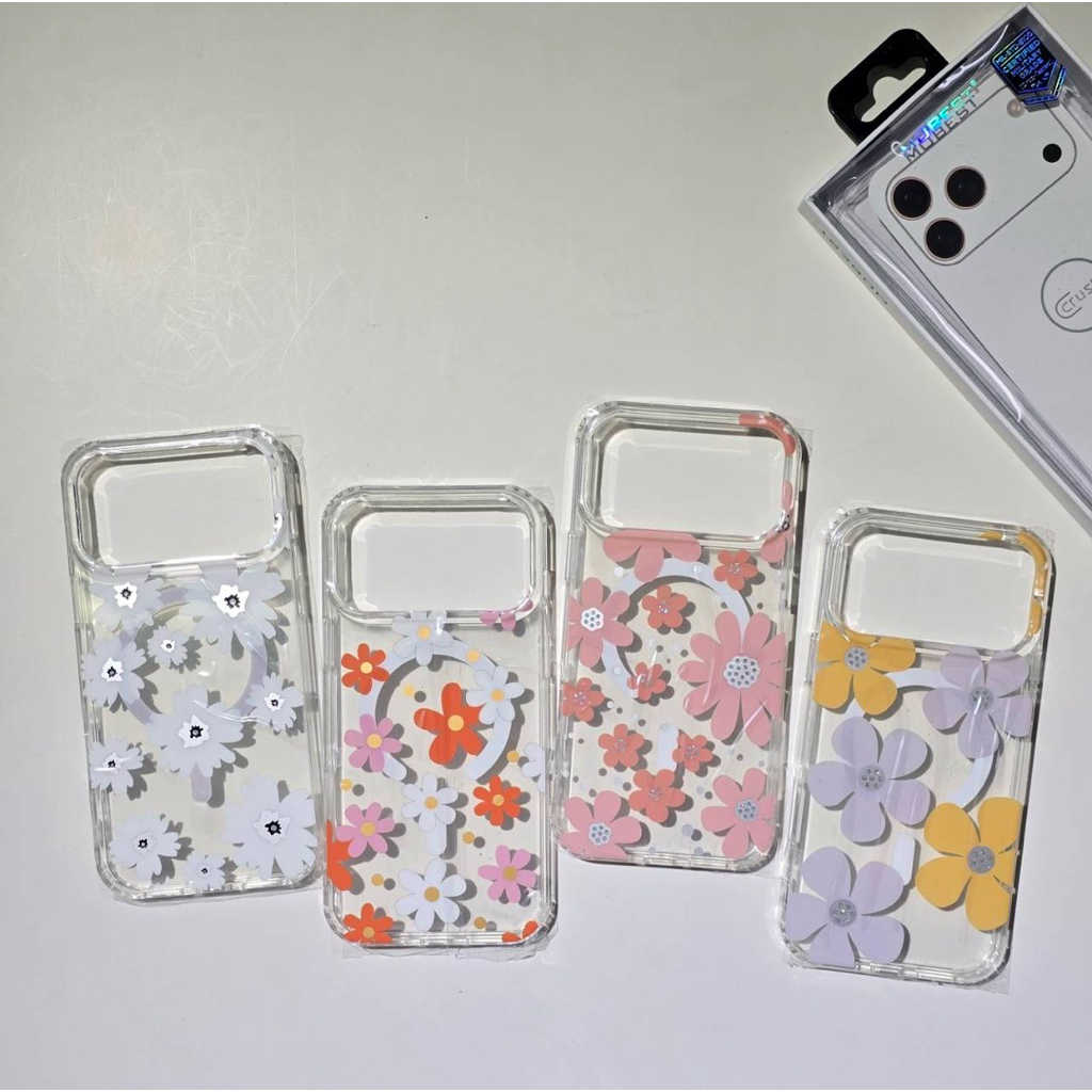 “พร้อมส่ง” เคสดอกไม้(แม่เหล็ก) i17/17Pro/17Air/17Promax