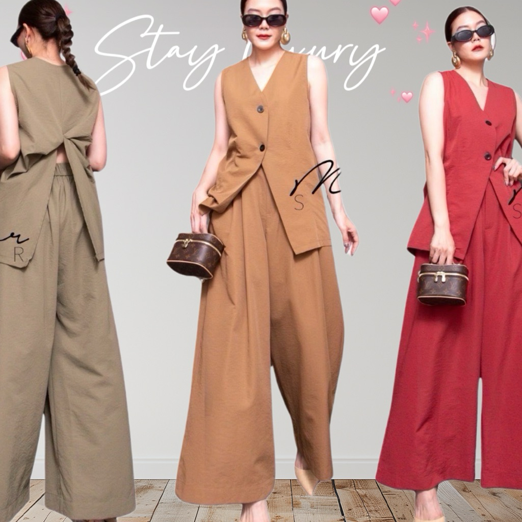 Mirrorsister 50205.4 เซ็ทเสื้อแขนกุดคู่กางเกง…maximal to minimal