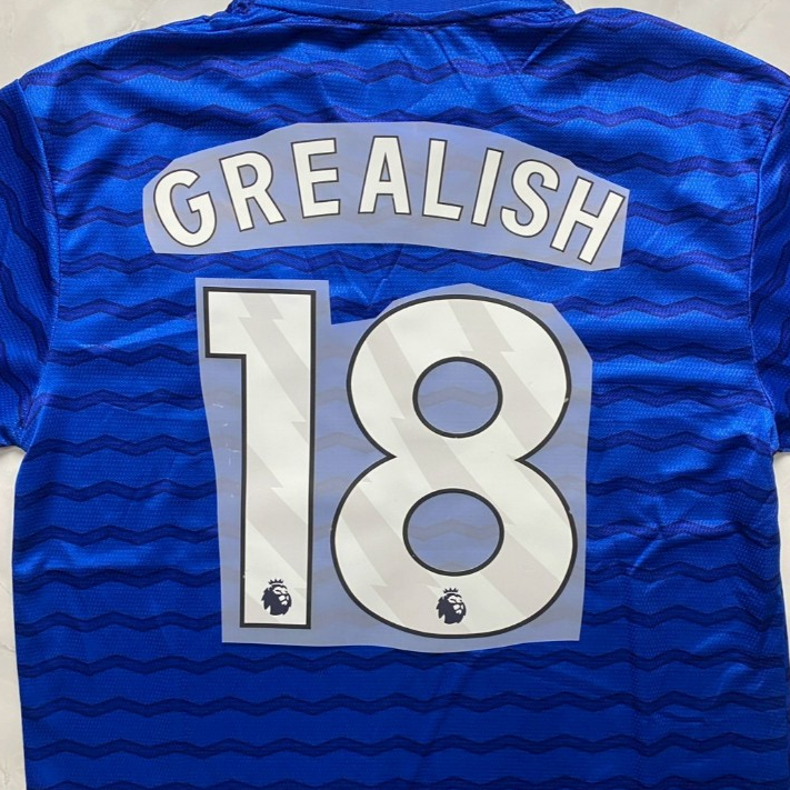 ฟ้อน EPL ชื่่อ-เบอร์ "GREALISH #18" (สีขาว) 2025/26