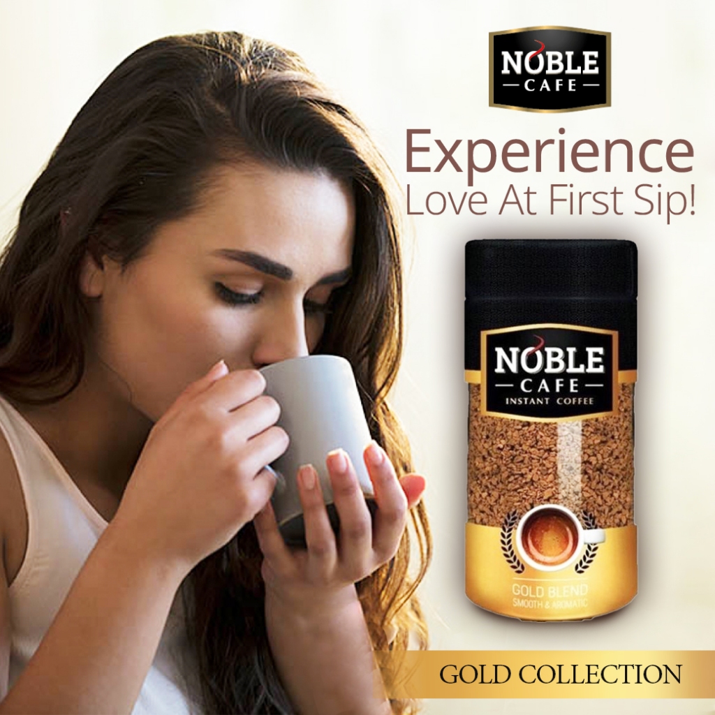 Noble Cafe Intense Coffee Gold Blend Instant Coffee โนเบิล คาเฟ กาแฟสำเร็จรูปชนิดฟรีซดราย 100 g.