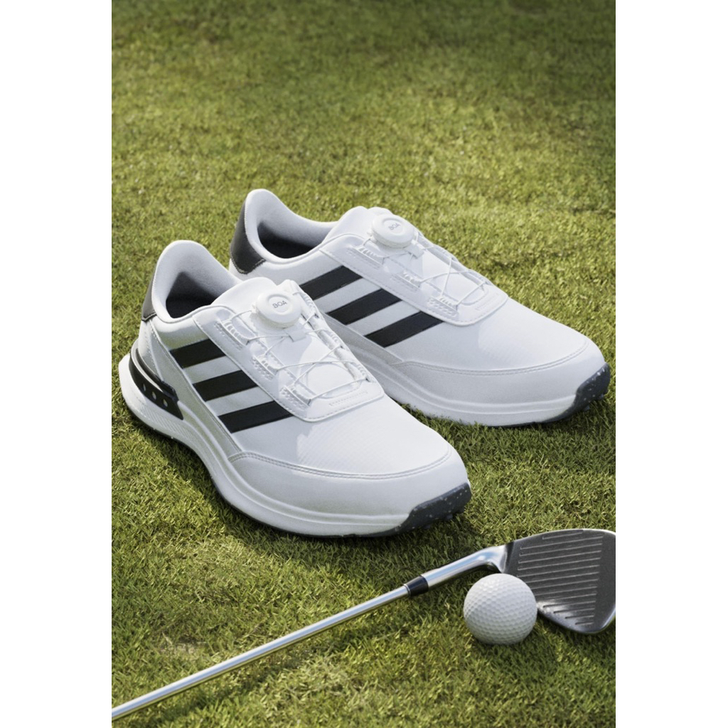 Adidas S2G Spikeless BOA 24 Wide Golf Shoes - Cloud White/Core Black/Cloud White รองเท้ากอล์ฟสำหรับผ