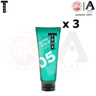 [3หลอด] Tros ทรอส ผลิตภัณฑ์ เจล จัดแต่ง ทรงผม 115 กรัม x 3 หลอด