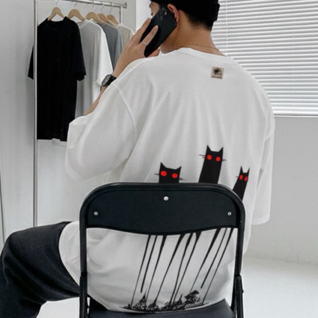 KOO HOUSE | CURSED CATS | เสื้อโอเวอร์ไซส์ Comb no.20