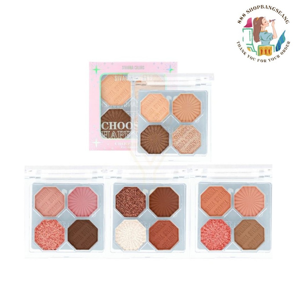 HF158 SIVANNA COLORS EYESHADOW PALETTE ซีเวนน่า อายแชโดว์ พาเลทท์ 11กรัม