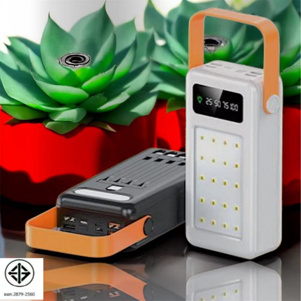 ⚡️120Wชาร์จเร็ว⚡️แบตสำรอง 60000-100000mAh PD22.5W ชาร์จ5เครื่องพร้อมกัน รุ่น1099 พร้อมไฟฉายLED
