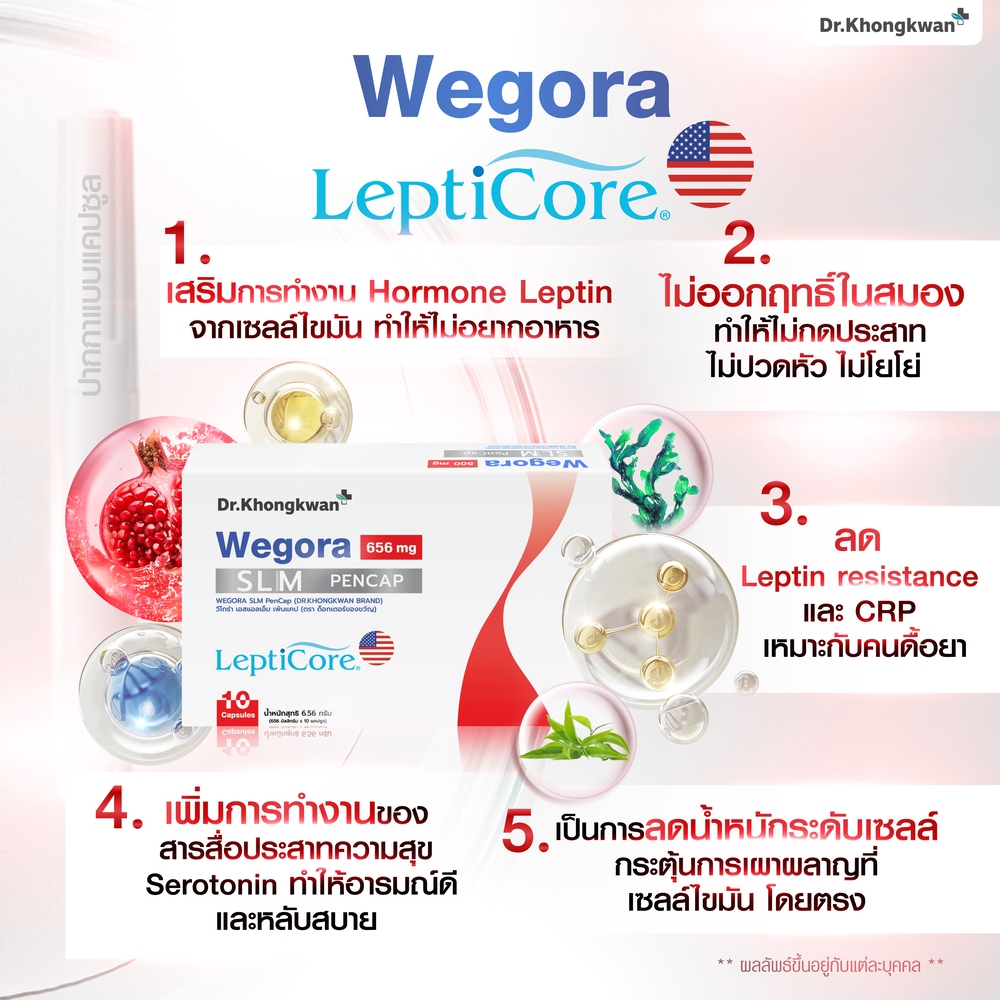 2 แถม 2 พร้อมส่ง WEGORA SLM PENCAP ดร.ของขวัญ แคปซูล รูปที่ 4